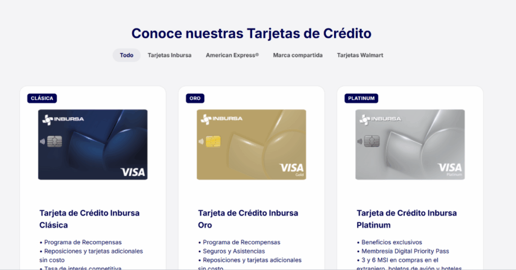 Tarjeta de Crédito INBURSA